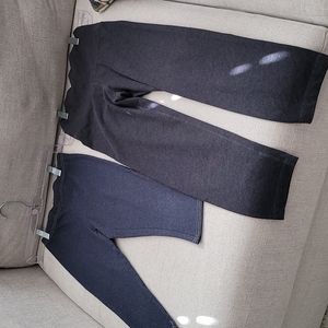 Girls size 7/8 leggings crop and knee length